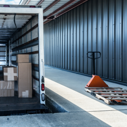 Trailer cargo transfer from one trailer to another.