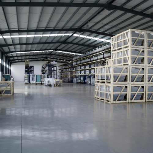 Warehouse storage in Grand Rapids, Michigan.